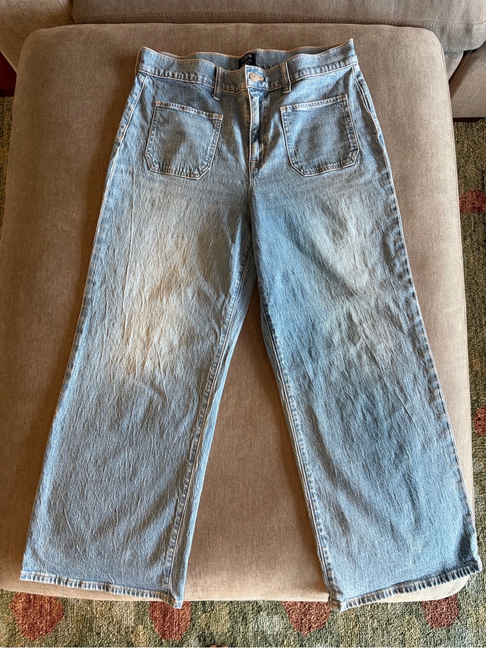 J. Crew Light Blue Wide Leg Jeans